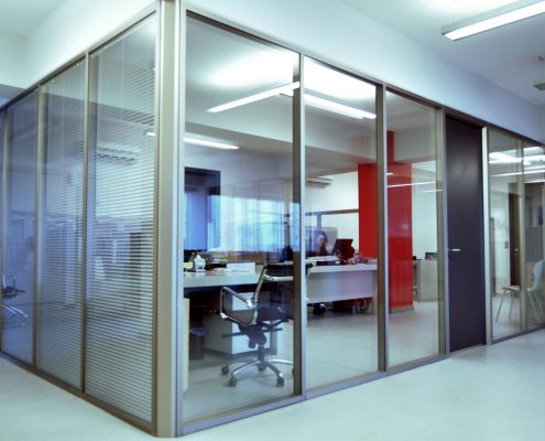 fence glazed glass partition