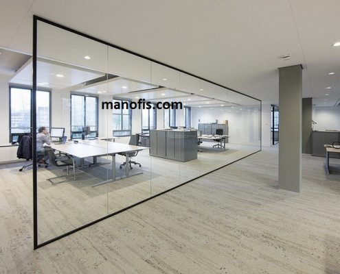 man office - glass partition