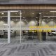 Single pane glass window office partition profile 4 cm